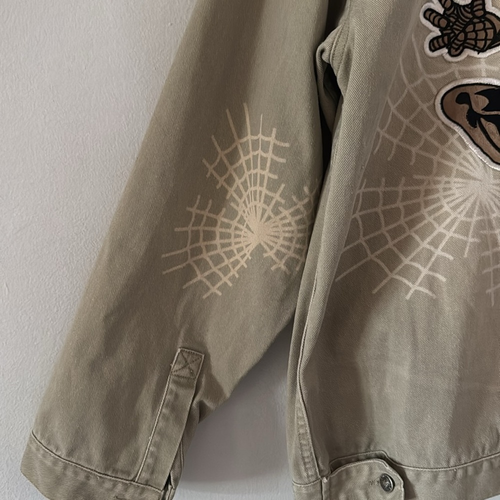 Vintage 2003 Spider-Man Denim Jacket / Large / Beige - Picture 4 of 15
